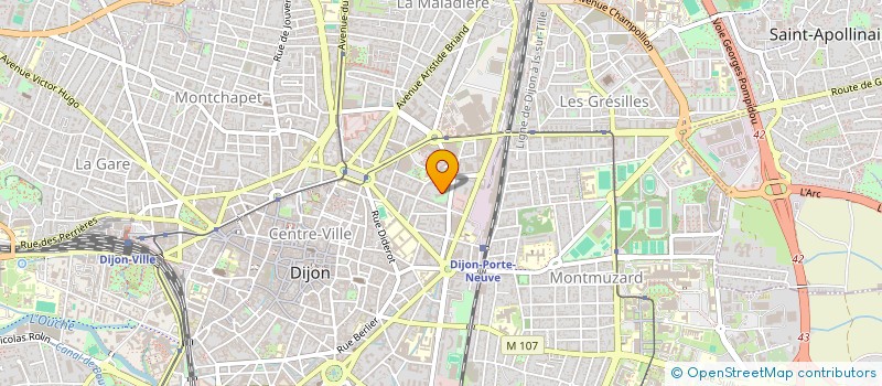 localisation de l'entreprise L'ISLE VERTE à DIJON