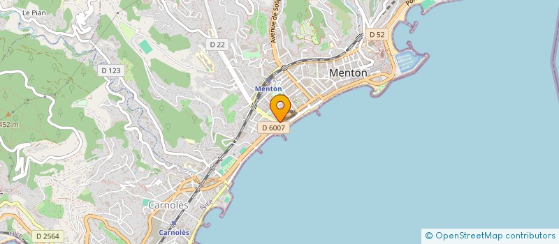 localisation de l'entreprise L'ISOLA DEL SOLE à MENTON