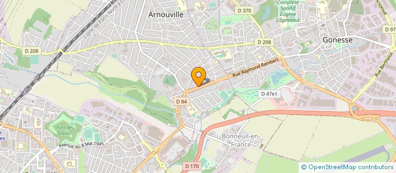 localisation de l'entreprise L ISOLAPHONE à ARNOUVILLE