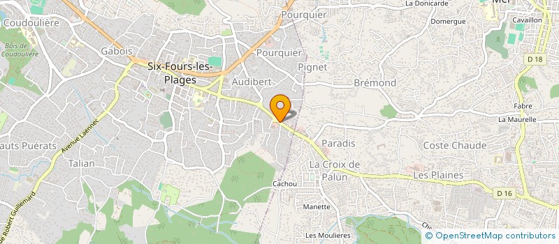 localisation de l'entreprise L ISOLETTA à SIX-FOURS-LES-PLAGES