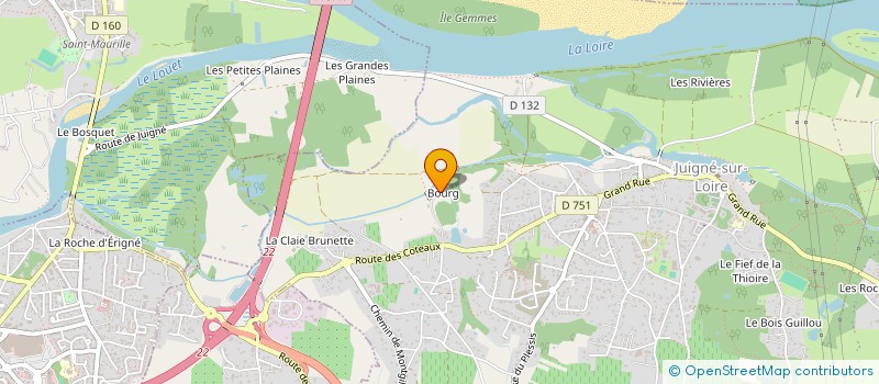 localisation de l'entreprise L'ISTHME  LES GARENNES SUR LOIRE