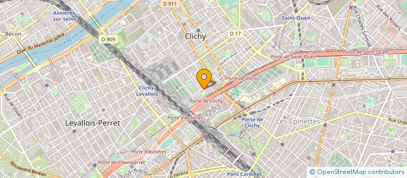localisation de l'entreprise L'ITALIANA à CLICHY
