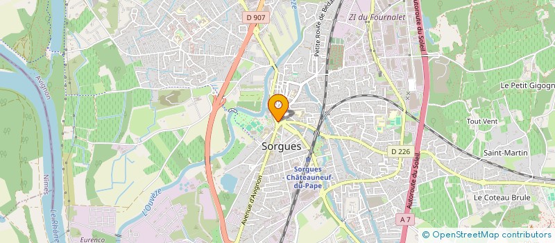 localisation de l'entreprise L'ITALIEN  SORGUES