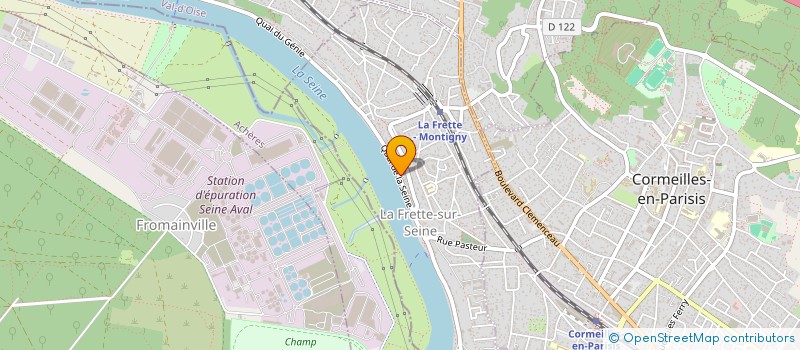 localisation de l'entreprise L'ITALIENNE DE LA FRETTE  LA FRETTE-SUR-SEINE