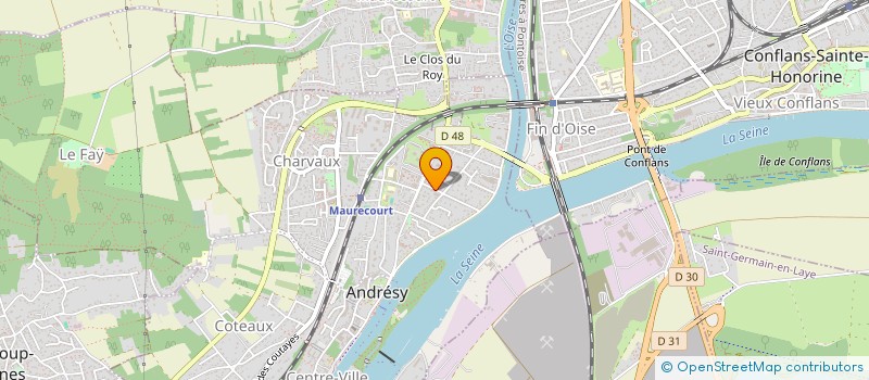 localisation de l'entreprise L'ITALIENNE DES YVELINES  ANDRESY