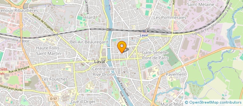 localisation de l'entreprise L'IUT A UN INCROYABLE TALENT 2019-2020 à LAVAL