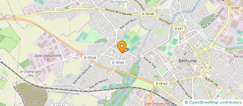 localisation de l'entreprise L'IZAKAYA à VENDIN-LES-BETHUNE