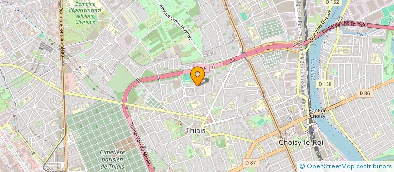 localisation de l'entreprise L.J à THIAIS