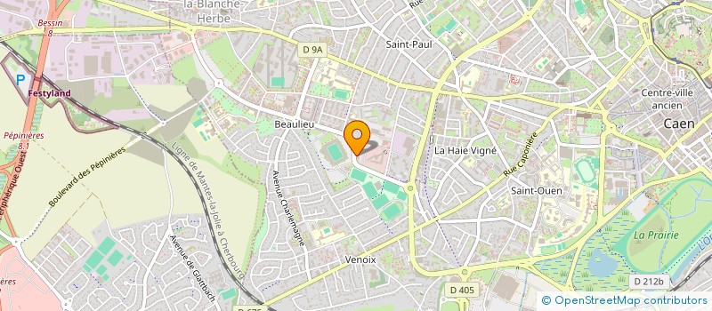 localisation de l'entreprise L&J à CAEN