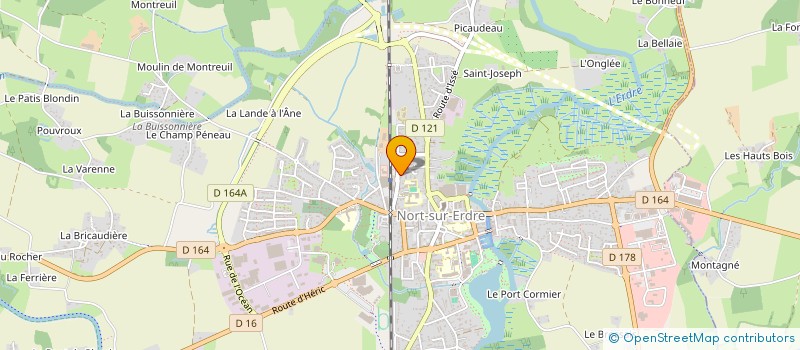 localisation de l'entreprise L&J  NORT-SUR-ERDRE