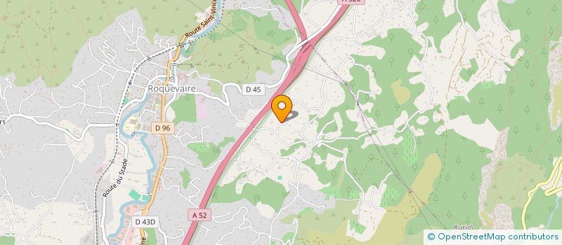 localisation de l'entreprise L.J.A.  ROQUEVAIRE