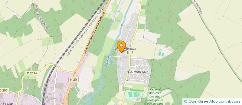 localisation de l'entreprise L.J.A.C à MORIGNY-CHAMPIGNY