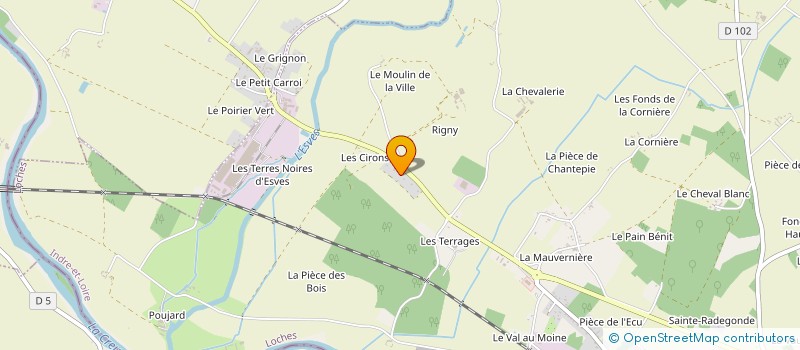 localisation de l'entreprise L.J.B.  DESCARTES