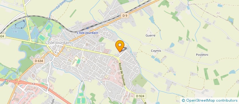 localisation de l'entreprise L & J CLIMELEC à L'ISLE-JOURDAIN