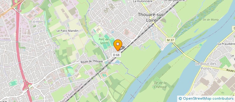 localisation de l'entreprise L.J.D.L.B.E  THOUARE-SUR-LOIRE