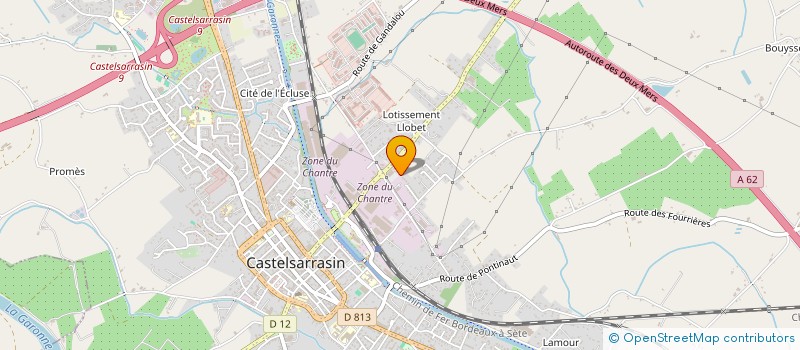 localisation de l'entreprise L.J.D.T. à CASTELSARRASIN