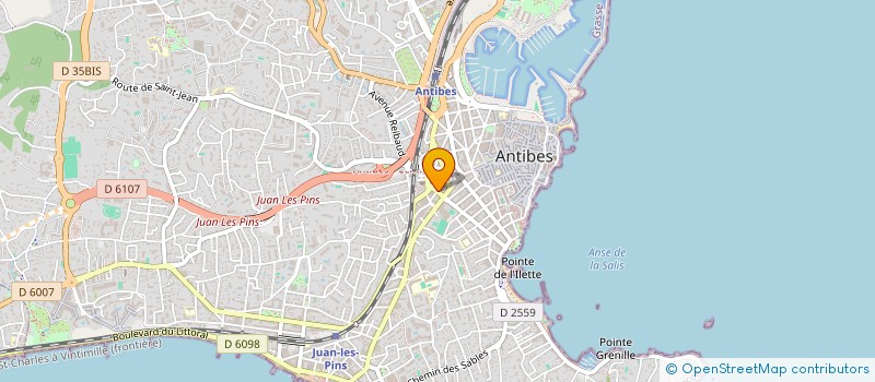 localisation de l'entreprise L.J. DIFFUSION à ANTIBES