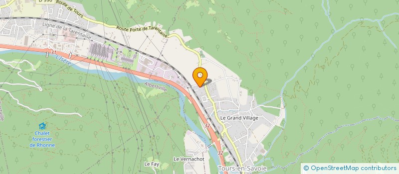 localisation de l'entreprise L J ENTREPRISE  TOURS-EN-SAVOIE