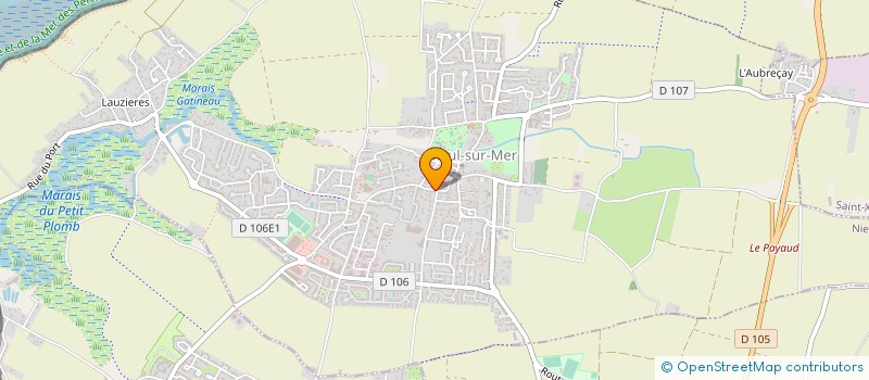 localisation de l'entreprise L.J.F.  NIEUL-SUR-MER