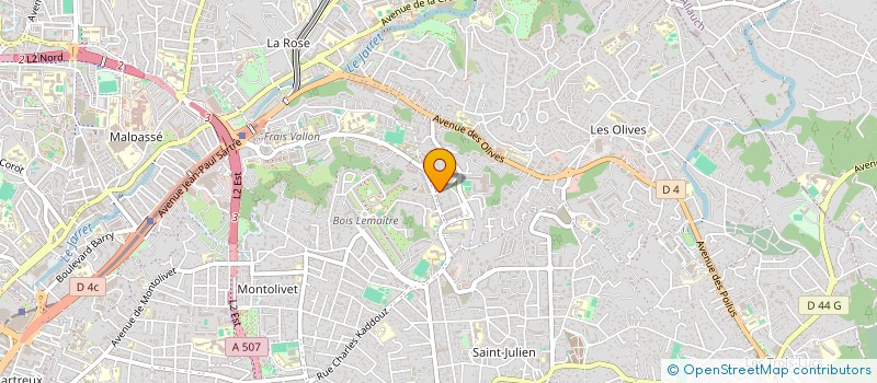 localisation de l'entreprise L.J.J.S AUTO à MARSEILLE