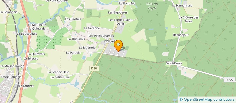 localisation de l'entreprise L.J LE MANS  SAINT-SULPICE-LA-FORET