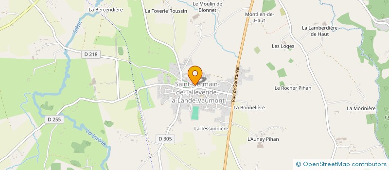 localisation de l'entreprise L & J LEROY  VIRE-NORMANDIE