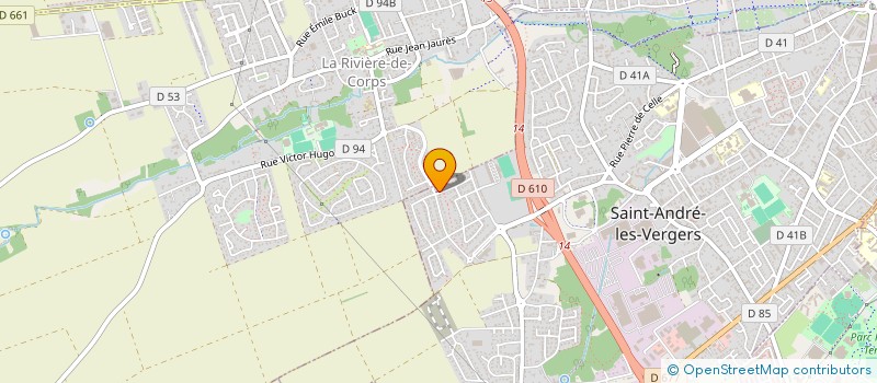 localisation de l'entreprise L.J.M.  SAINT-ANDRE-LES-VERGERS