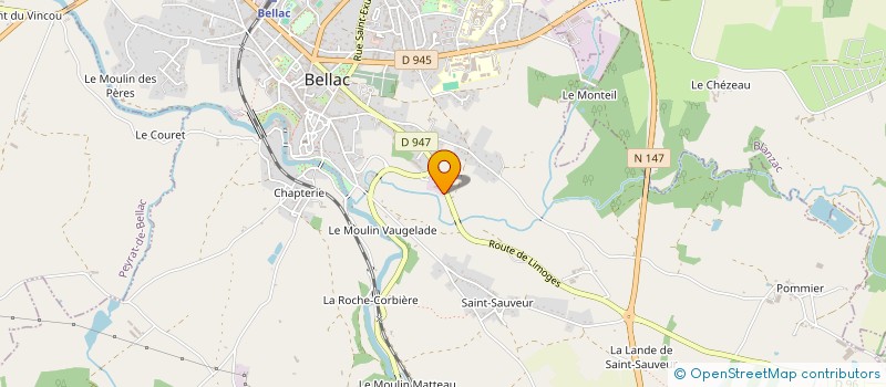 localisation de l'entreprise L J N à BELLAC