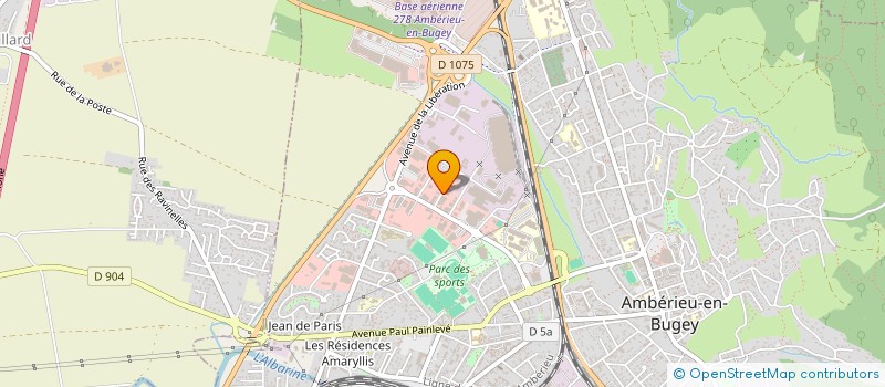 localisation de l'entreprise L.J.N.A  AMBERIEU-EN-BUGEY