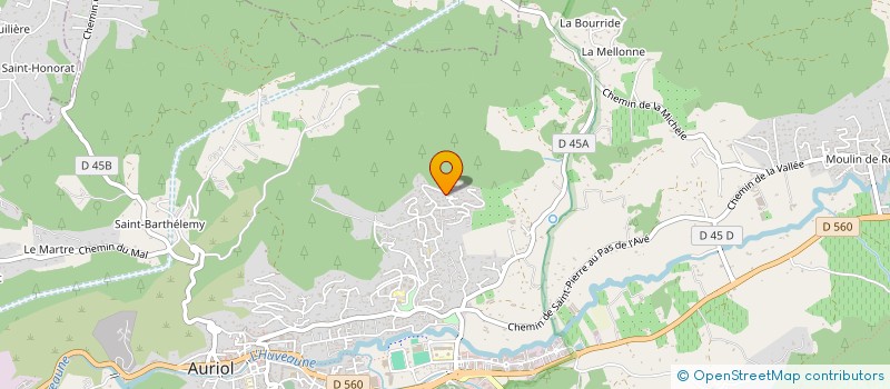 localisation de l'entreprise L J P  AURIOL