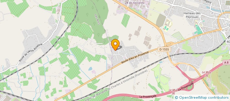 localisation de l'entreprise L J P DISTRIBUTION  LE MUY