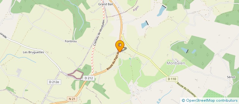 localisation de l'entreprise L&J PNEU  BON-ENCONTRE