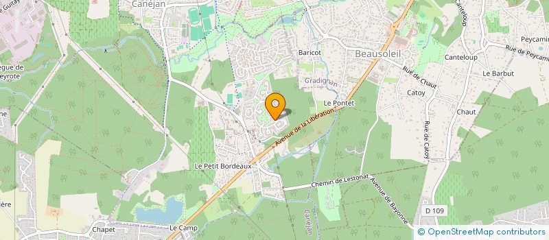 localisation de l'entreprise L.J.S  CANEJAN