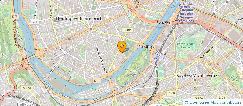 localisation de l'entreprise L.J. SERVICES à BOULOGNE-BILLANCOURT