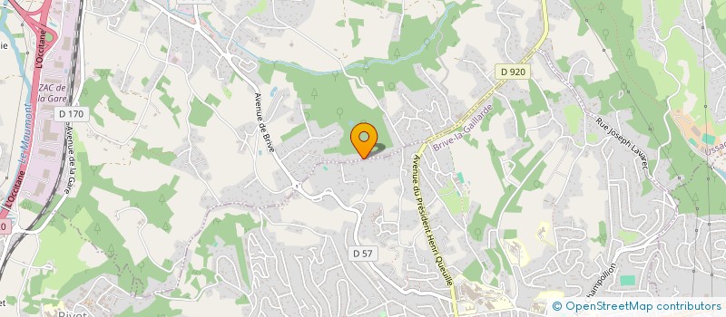 localisation de l'entreprise L J W  USSAC