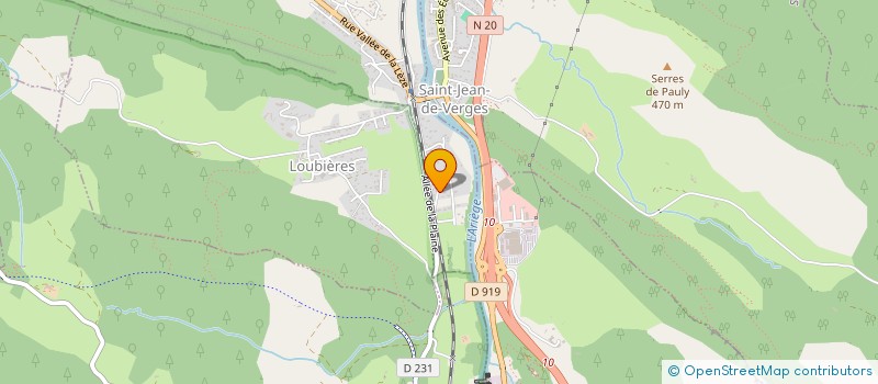 localisation de l'entreprise L.J.Y à CRAMPAGNA