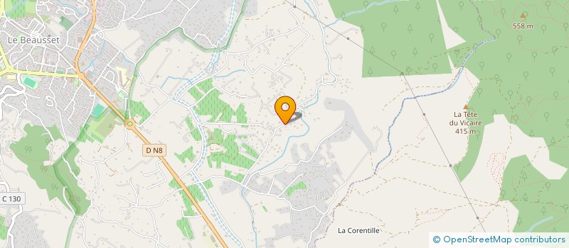 localisation de l'entreprise L-JET  LE BEAUSSET