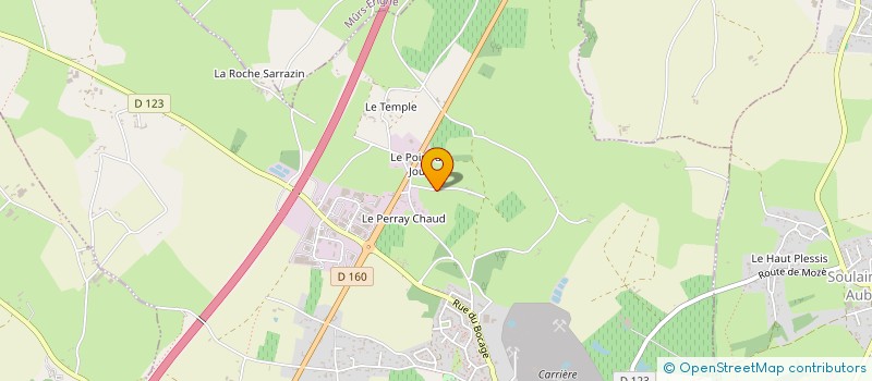 localisation de l'entreprise L JOUSSET  MOZE-SUR-LOUET