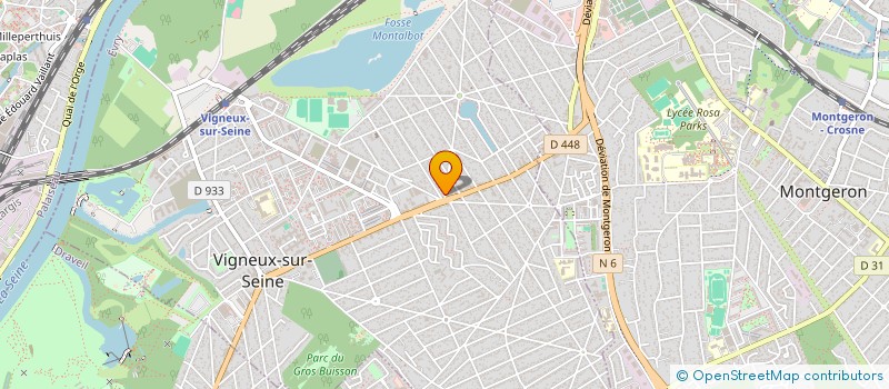 localisation de l'entreprise L.K à VIGNEUX-SUR-SEINE
