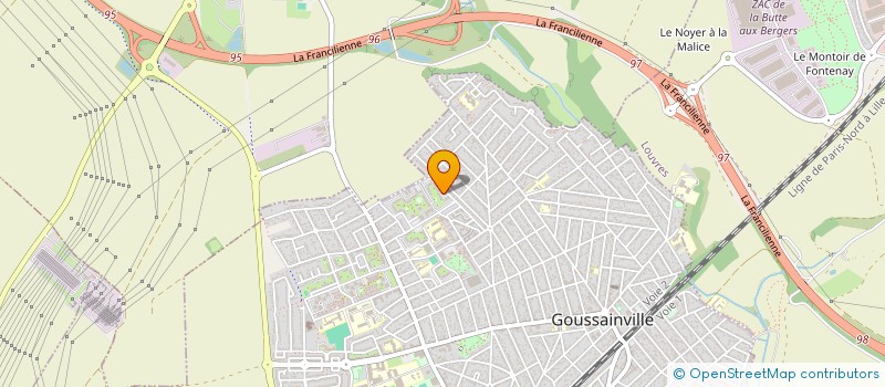 localisation de l'entreprise L K ELECTRIQUE à GOUSSAINVILLE