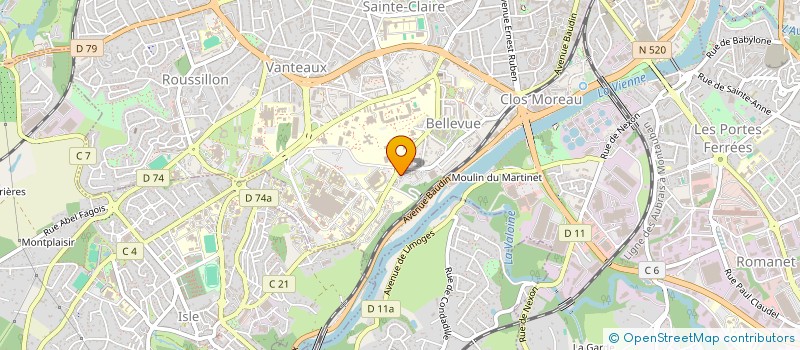 localisation de l'entreprise L.K.F. à LIMOGES