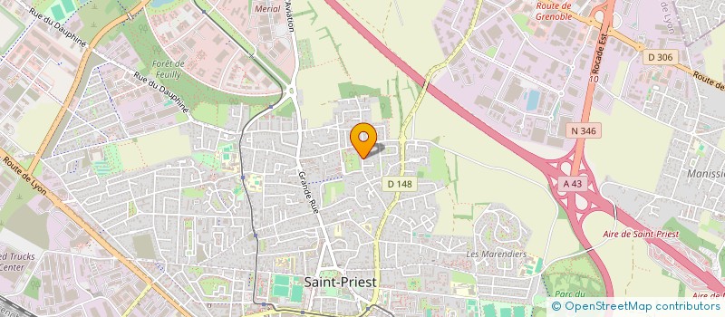 localisation de l'entreprise L.K.J.  SAINT-PRIEST