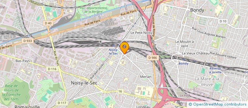 localisation de l'entreprise L.K.M DECO à NOISY-LE-SEC