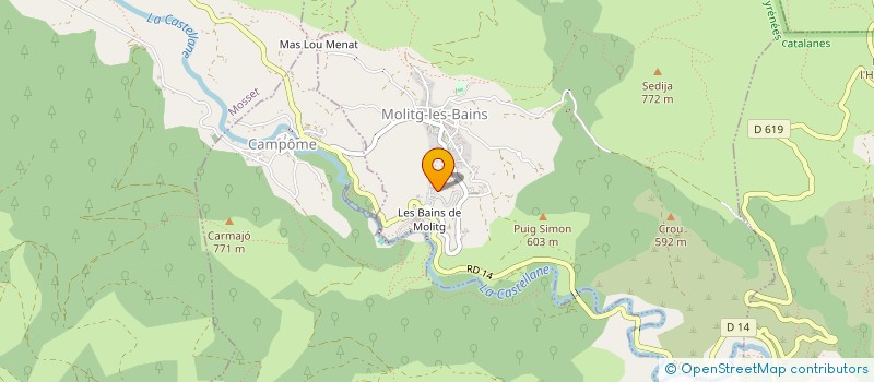 localisation de l'entreprise L'KAGB  MOLITG-LES-BAINS