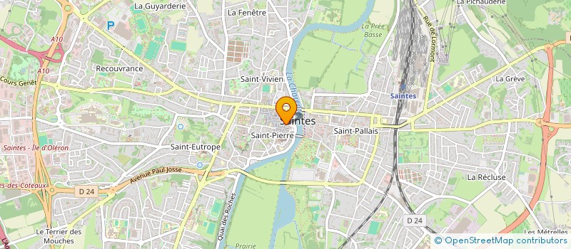 localisation de l'entreprise L&L à SAINTES