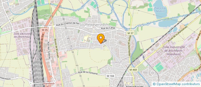 localisation de l'entreprise L&L  SOUFFELWEYERSHEIM