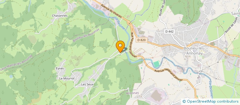 localisation de l'entreprise L.L.A. PARTNERS  BOULIEU LES ANNONAY