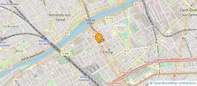 localisation de l'entreprise L.L BEAUTY à CLICHY