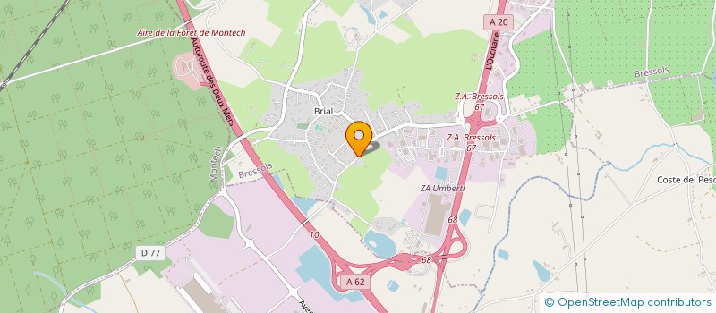 localisation de l'entreprise L.L.C.S  BRESSOLS