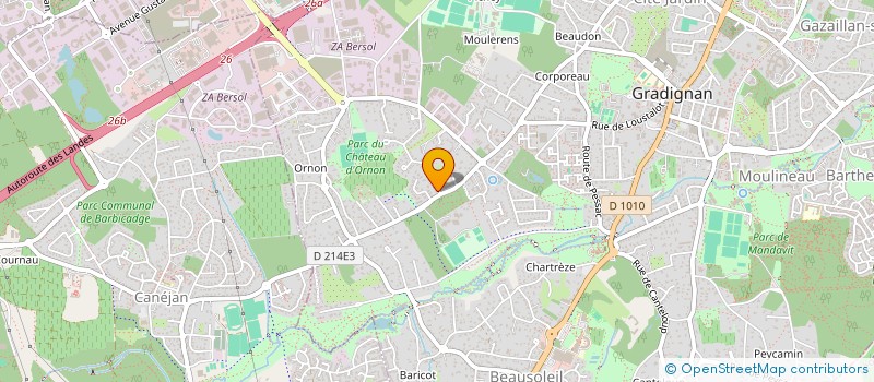 localisation de l'entreprise L & L DAVID  GRADIGNAN